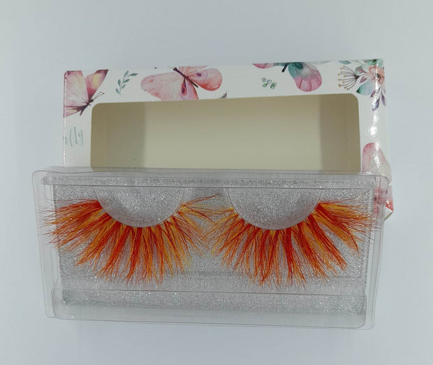 Orange-Tip Lashes - GirlieBoo 